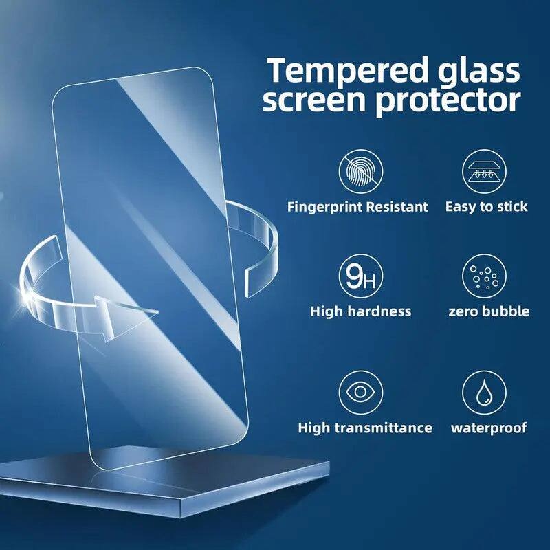 Tempered glass screen protector

- Fingerprint Resistant
- Easy to stick
- 9H High hardness
- Zero bubble
- High transmittance
- Waterproof