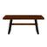 Front. Walker Edison - Modern Bridge-Leg Dining Table - Dark Walnut.
