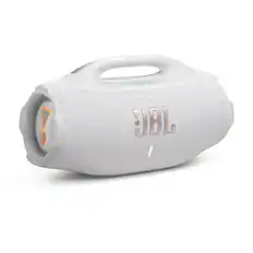 Front. JBL - Boombox 4 portable waterproof speaker - 2025 - White.