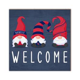 Fan Creations - Ole Miss Rebels 10'' x 10'' Welcome Gnomes Sign - Multicolor