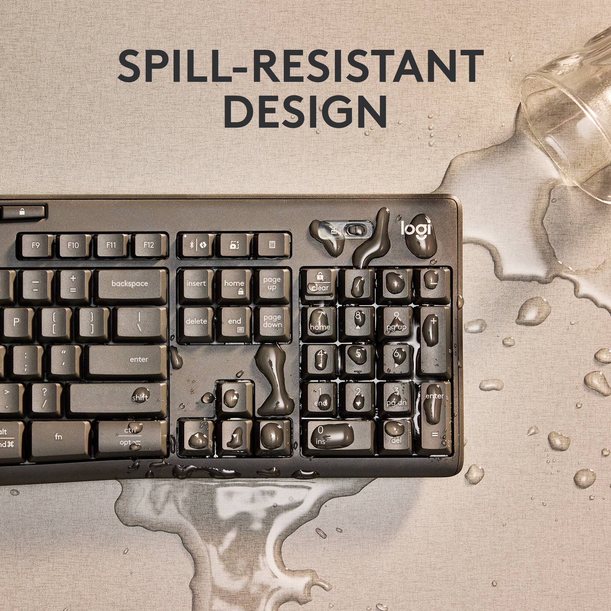 Spill-resistant design.