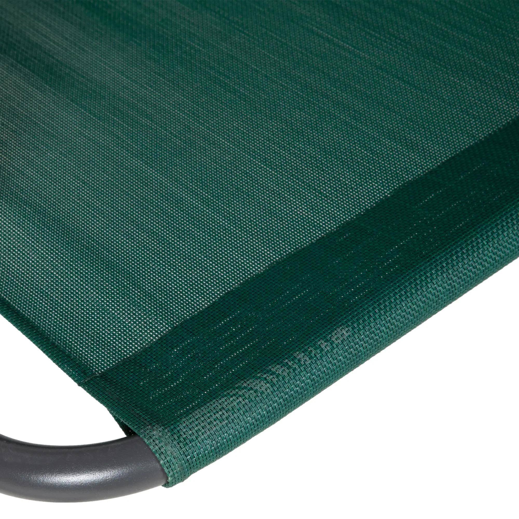 Alt View 1. Resenkos - Resenkos 3-Seater Swing Set With Steel Frame, Outdoor Patio Swing, Cushioned Armrests, Large Canopy, Green.