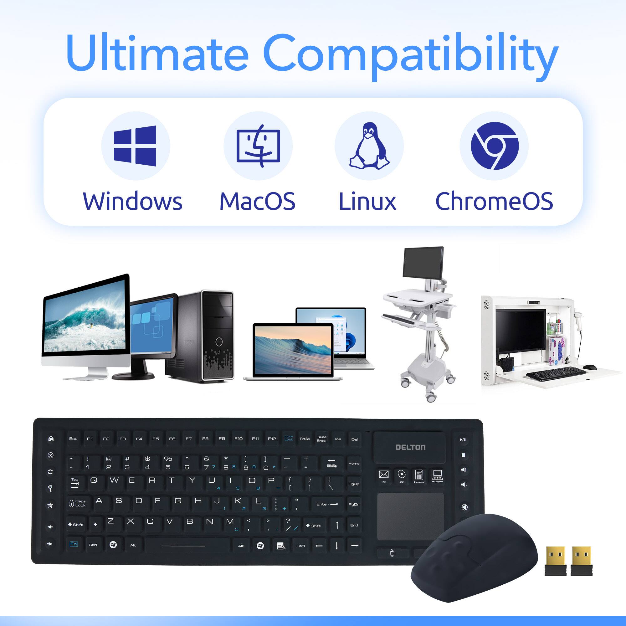 Ultimate Compatibility: Windows, macOS, Linux, ChromeOS.