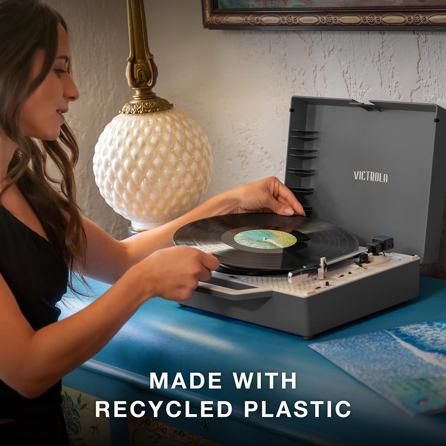 VICTROLA MADE WITH RECYCLED PLASTIC
