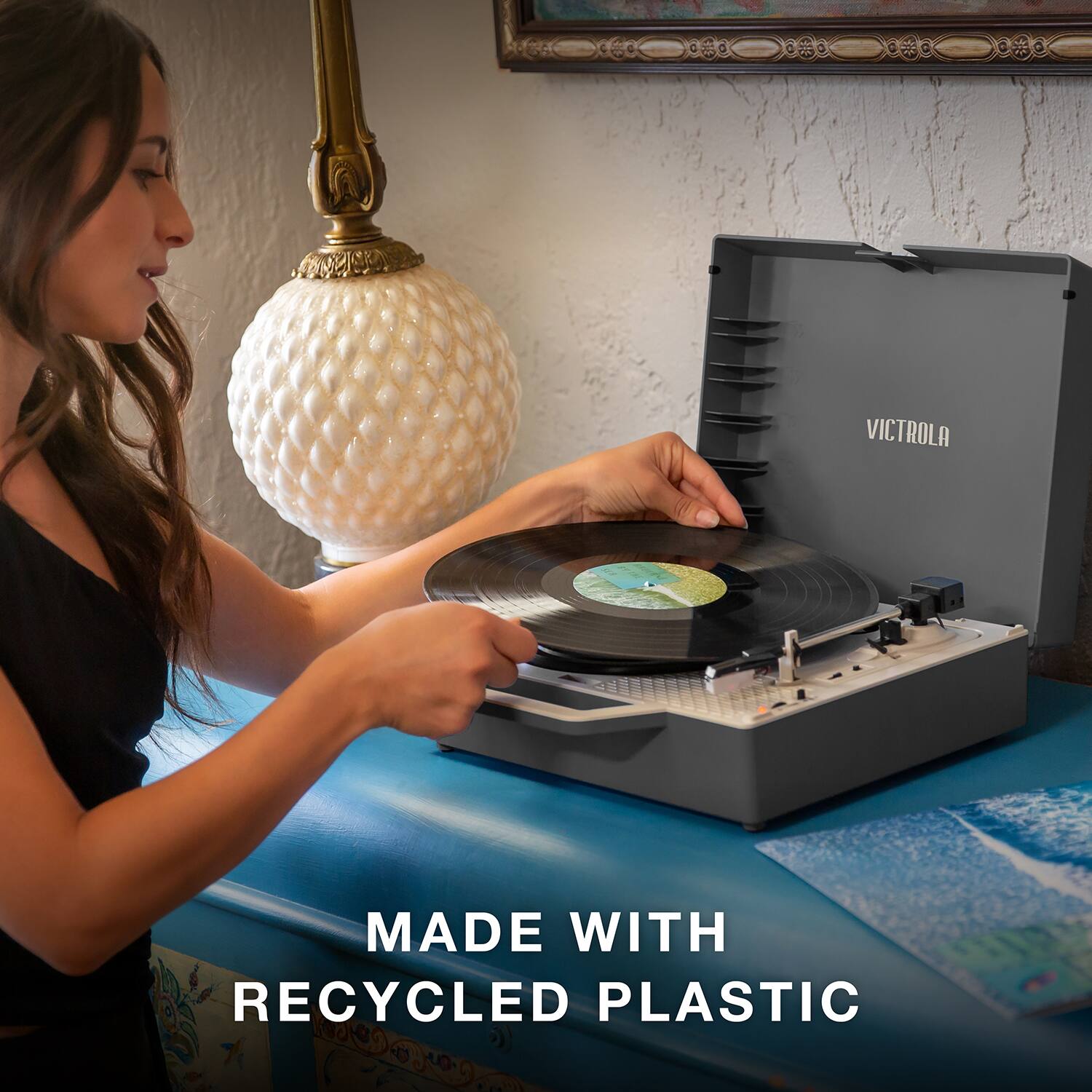 VICTROLA MADE WITH RECYCLED PLASTIC