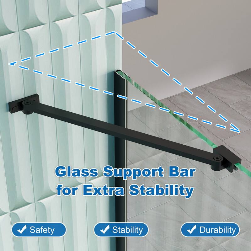 Glass Support Bar for Extra Stability

- Safety
- Stability
- Durability