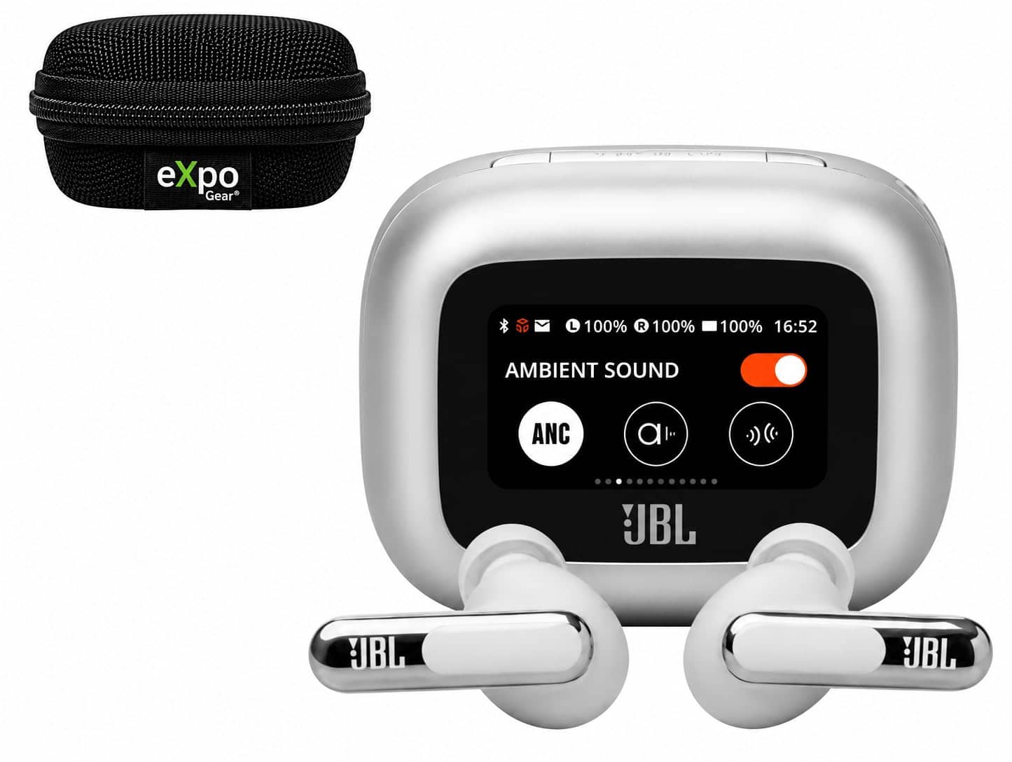 JBL - Live Beam 3 Noise Cancelling Earbuds with Case - Silver price history on PriceWatchPro