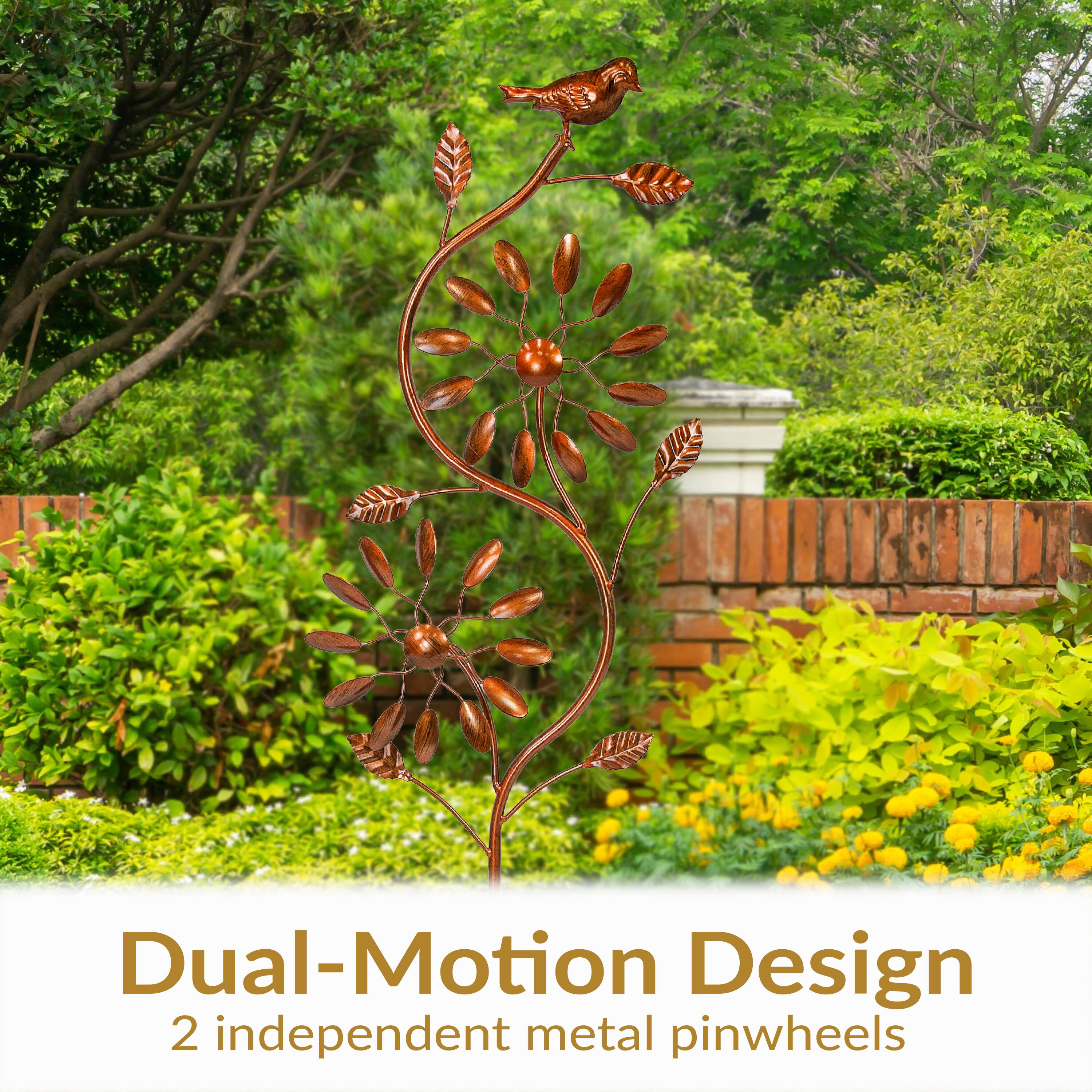Dual-Motion Design  
2 independent metal pinwheels