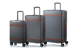 Champs - Vintage III 3-Piece Hardside Luggage Set - Gray