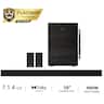 Ultimea - Skywave Series 7.1.4ch Dolby Atmos Wireless Surround Sound System with 10" Subwoofer and 2 Surround Speakers - Black