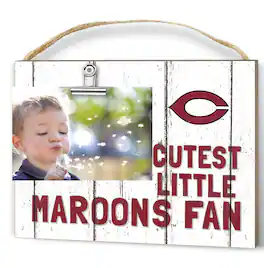 Jardine - UChicago Maroons 8'' x 10'' Cutest Little Weathered Logo Clip Photo Frame - White