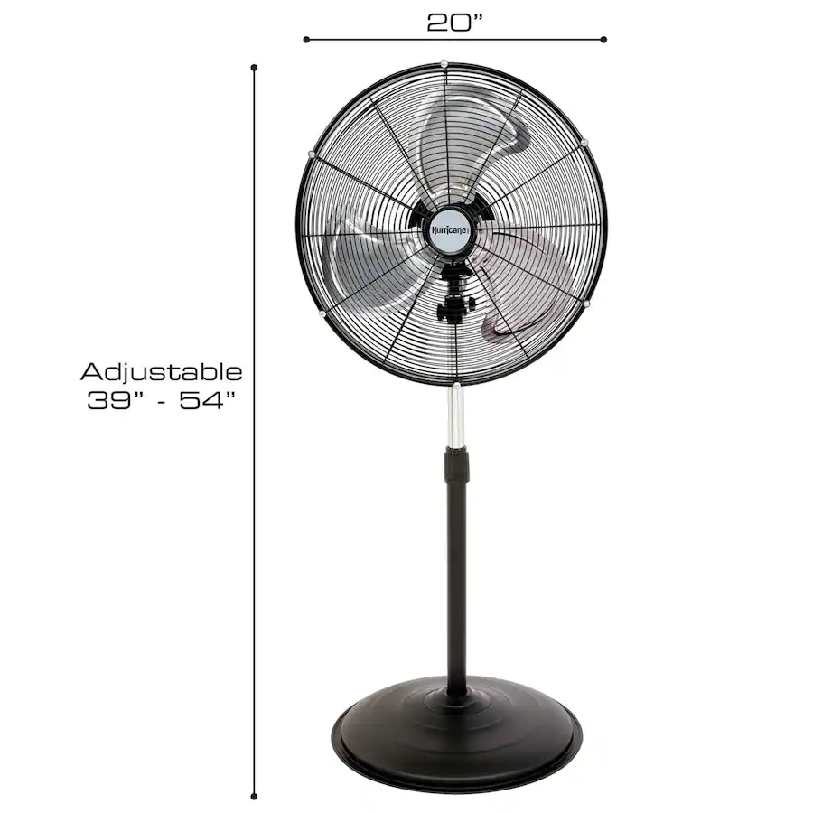 Hurricane Pro Series 20 Inch High Velocity Oscillating Pedestal Stand hurricane-pro-series-20-inch-high-velocity-oscillating-pedestal-stand