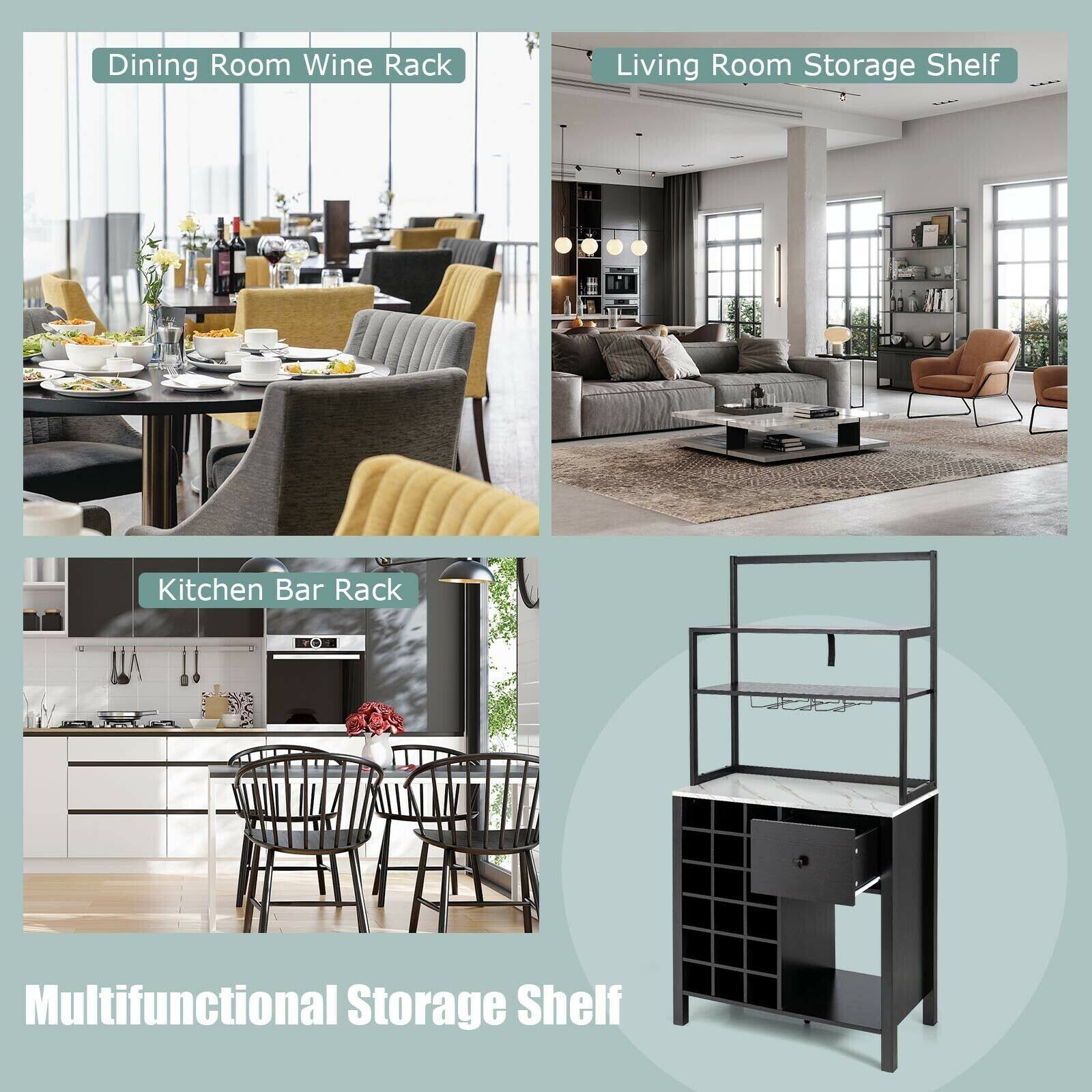 Dining Room Wine Rack  
Living Room Storage Shelf  
Kitchen Bar Rack  
Multifunctional Storage Shelf