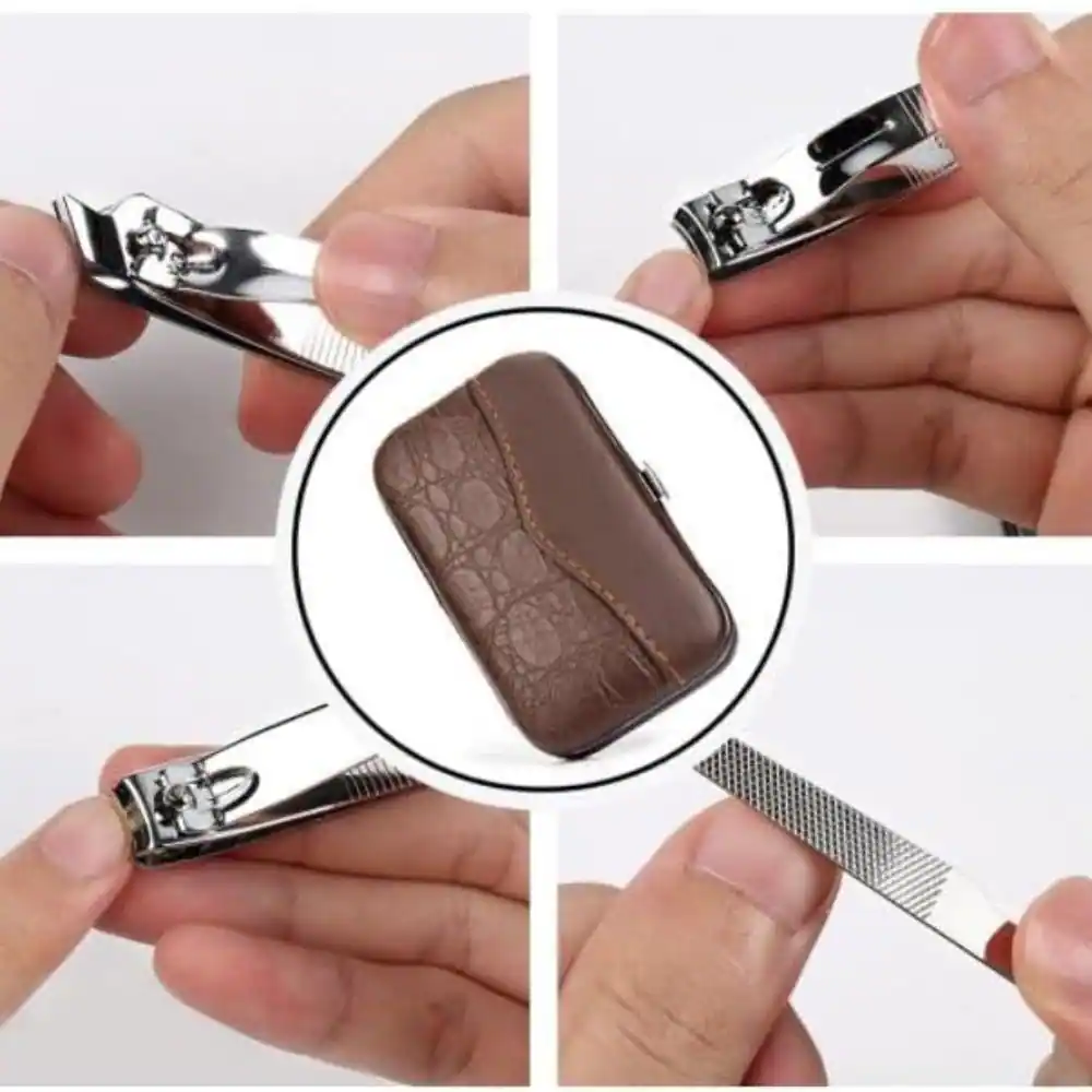 Alt View 2. Beauty Hub Ecommerce - 10-Pack Manicure Pedicure Set Nail Clippers - Silver.