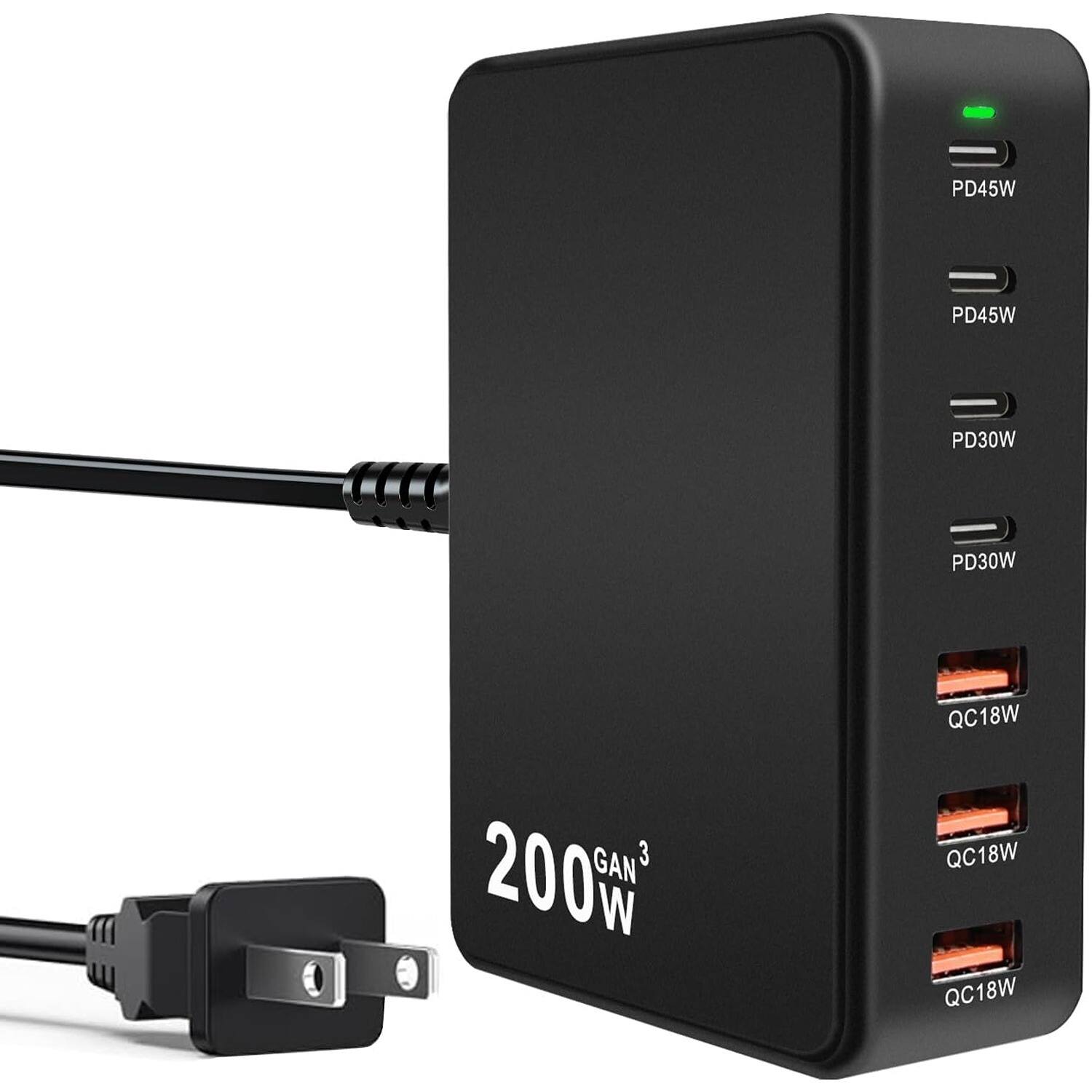 PD45W, PD45W, PD30W, PD30W, QC18W, QC18W, QC18W, GAN 3, 200W