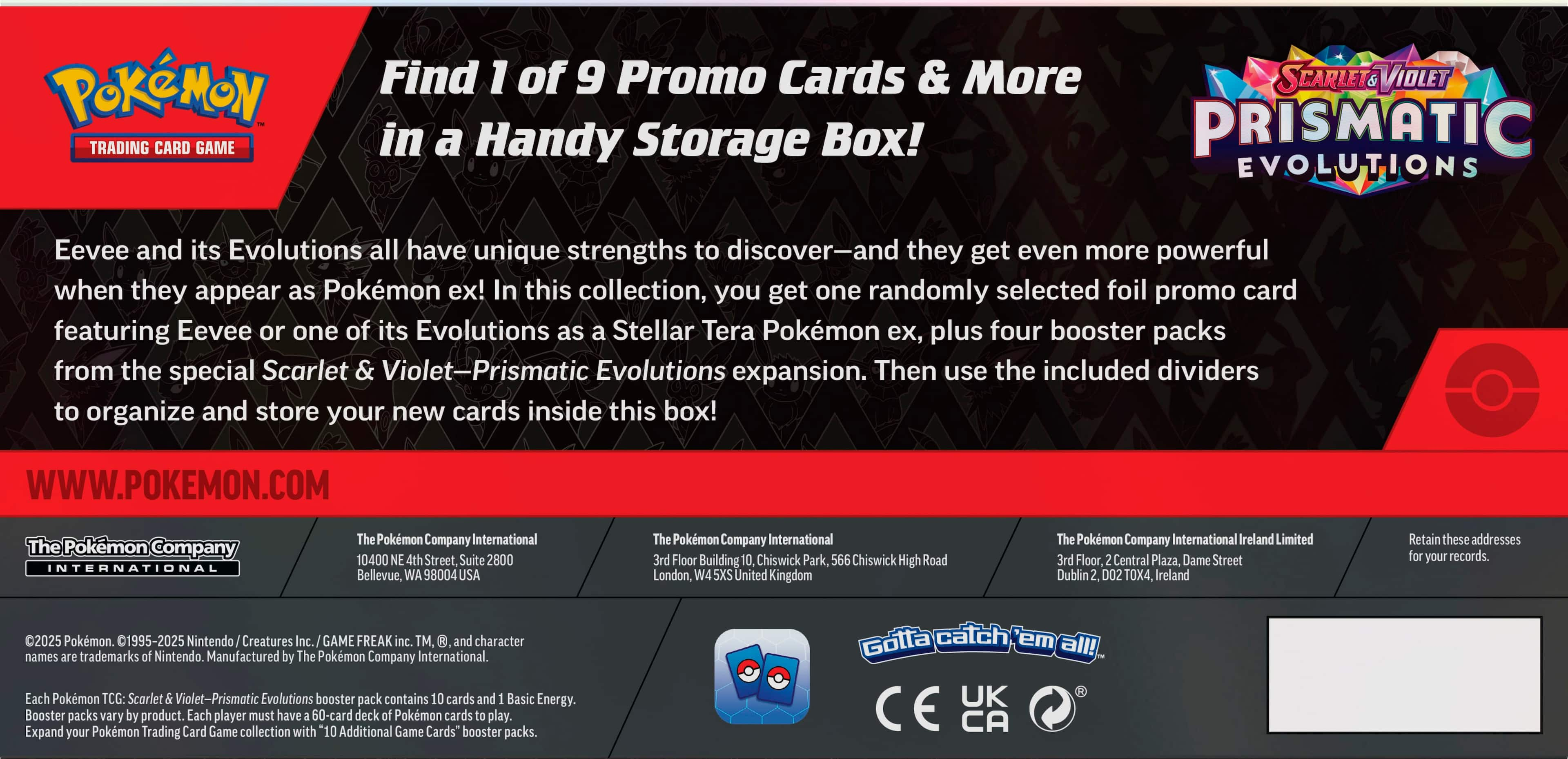 Pokémon Trading Card Game: Scarlet & Violet Prismatic Evolutions ...