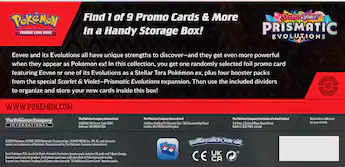 prismatic evolution pre order booster box Pokemon TCG: Scarlet & Violet Glittering gems and hidden patterns await at the end of the rainbow in the Pokmon TCG prismatic evolutions booster box pre