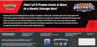 Pokmon Trading Card Game: Scarlet & Violet Prismatic Evolutions Surprise Box 100-10096 - Best Buy Pokmon Trading Card Game: Scarlet & Violet Prismatic Evolutions Surprise Box 100-10096 - Best Buy