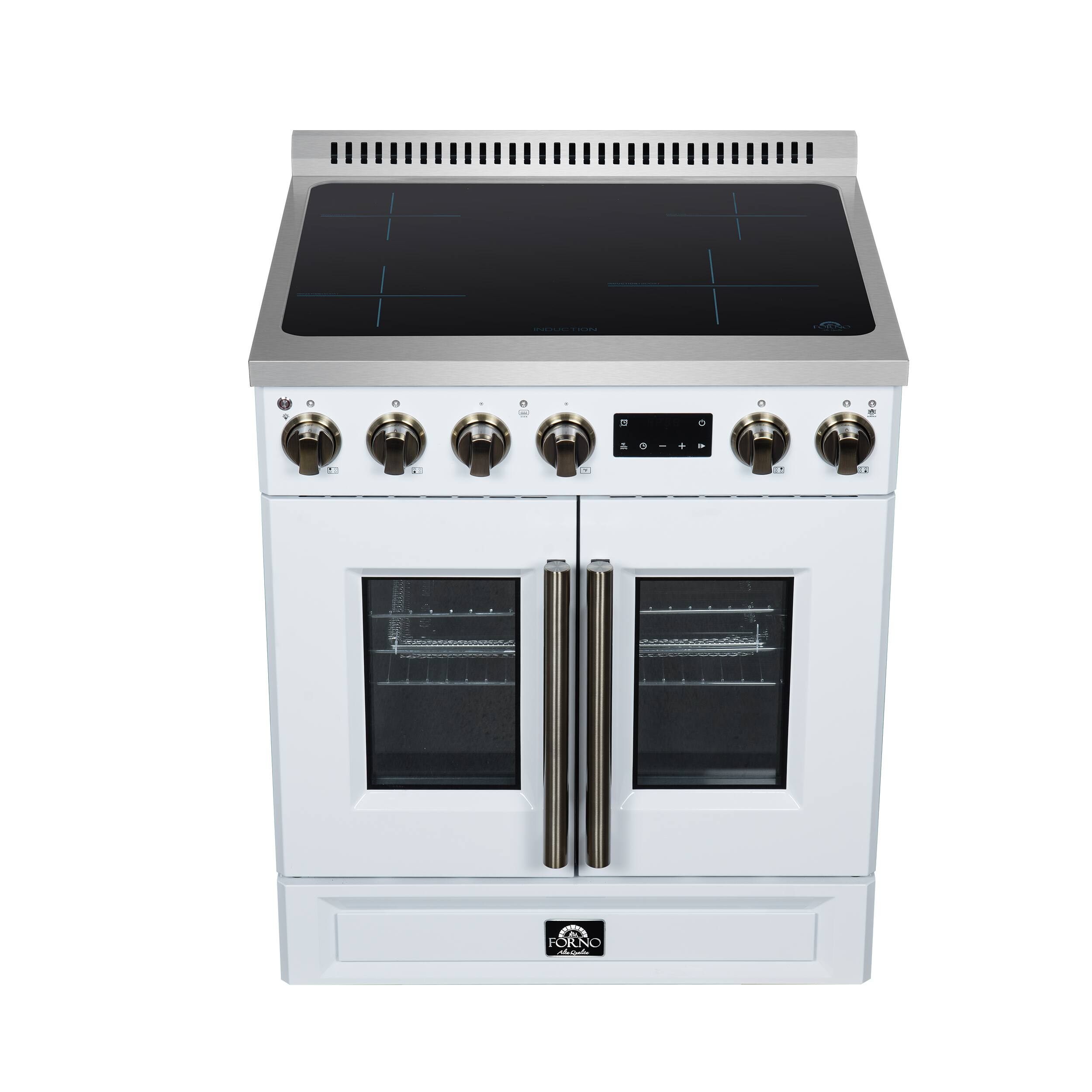 Forno Appliances Torino 30 in. Freestanding French Door Induction Range ...