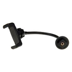 Front. Fotodiox - Smartphone Clamp w/ Gooseneck Mount - Universal Phone mount w/ Cold Shoe Adapter & 1/4" Tripod Threads.