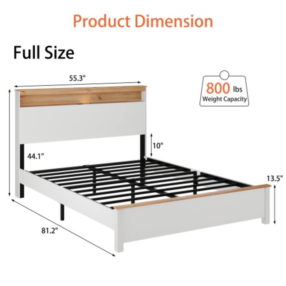 Product Dimension  
Full Size  
55.3" x 44.1" x 81.2" x 10" x 13.5"  
Weight Capacity: 800 lbs