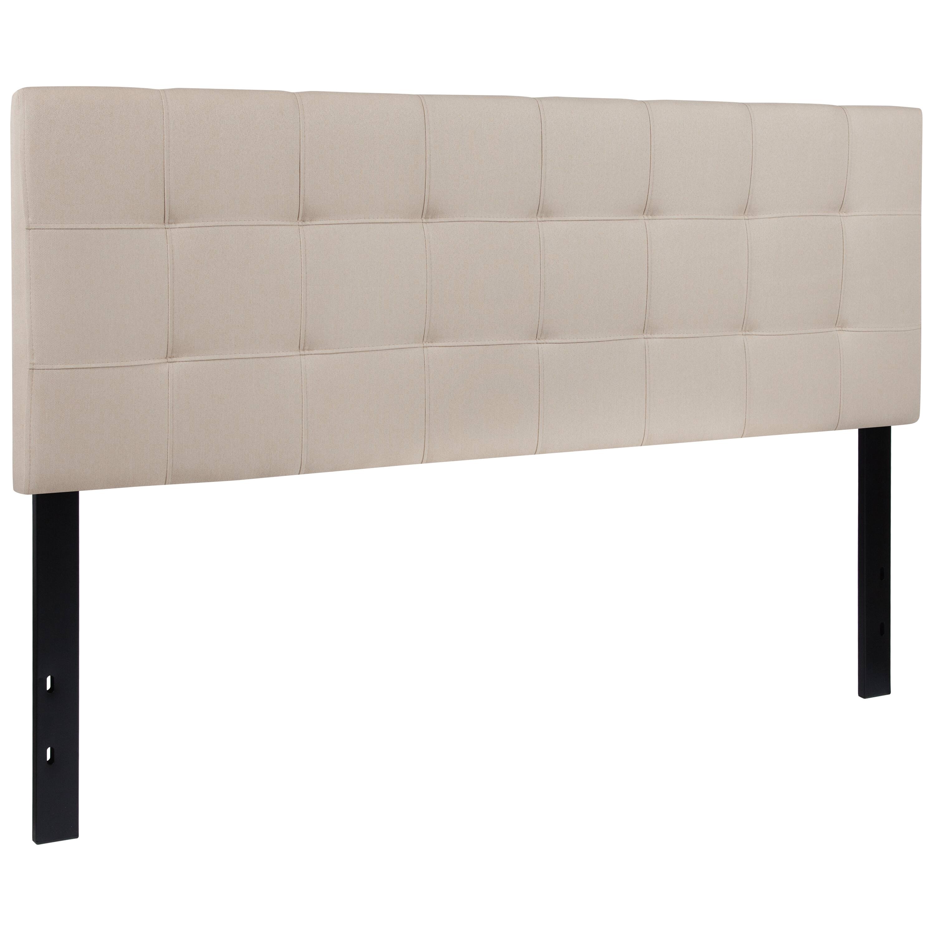 Alt View 1. Emma + Oliver - Quilted Tufted Upholstered Headboard - Beige.