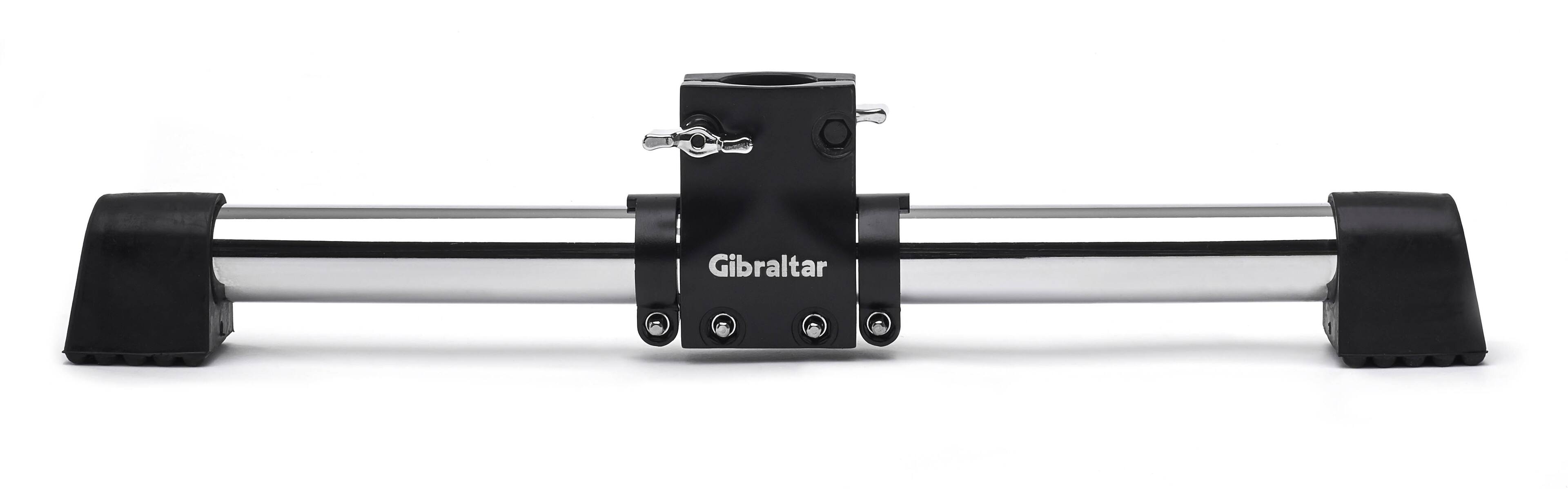 Front. Gibraltar Hardware - 20" Drum Rack T-Leg Assembly with Black T Clamp, Rubber Feet & Memory Lock, Compatible with Drum Rack Bars.