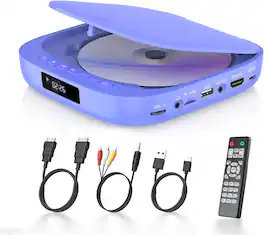 Vulpecula Spade - DVD Players for TV Desobry Mini DVD Player HDMI RCA Output 1080P HD All Region Free DVD CD Player