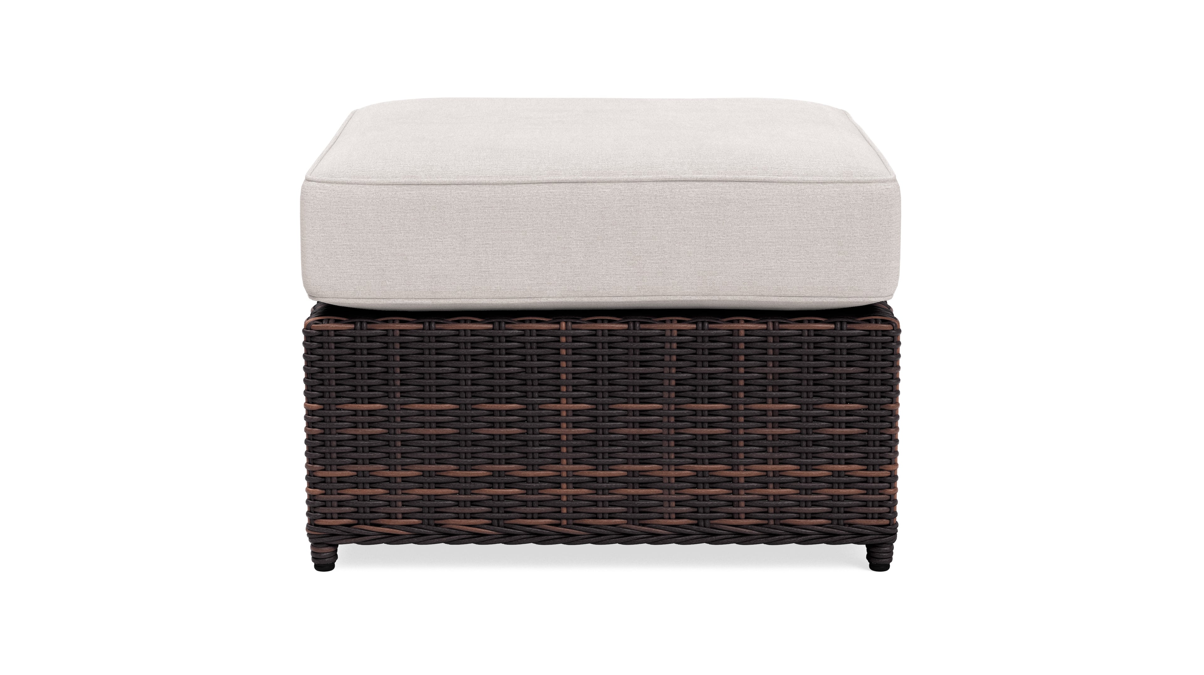 Yardbird® - Langdon/Waverly Ottoman - Silver - Front_Zoom