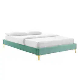 Modway - Sutton Performance Velvet King Bed Frame - Green