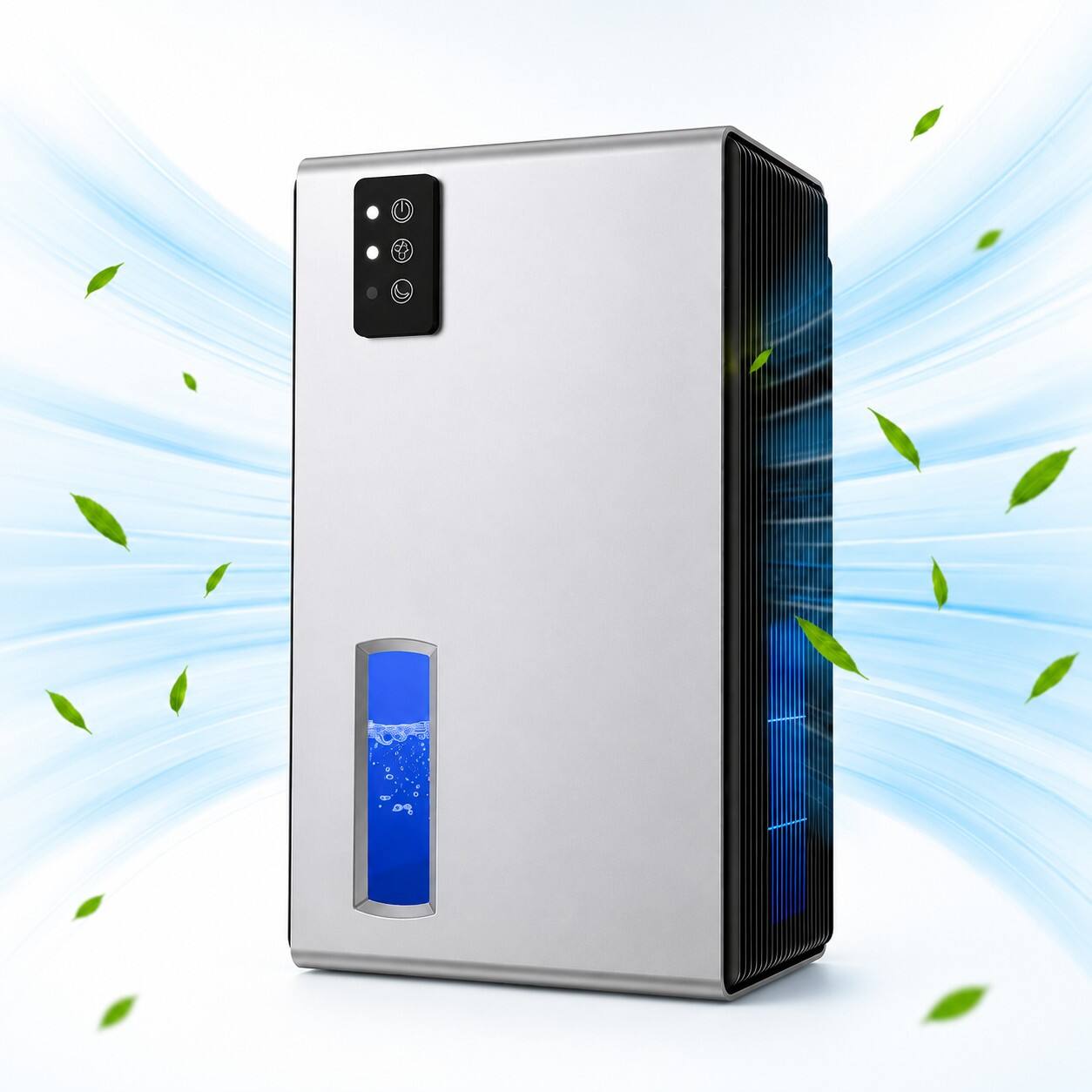 Alt View 2. Tolife - CT2 Compact Dehumidifier with Removable Tank and Sleep Mode - Silver.