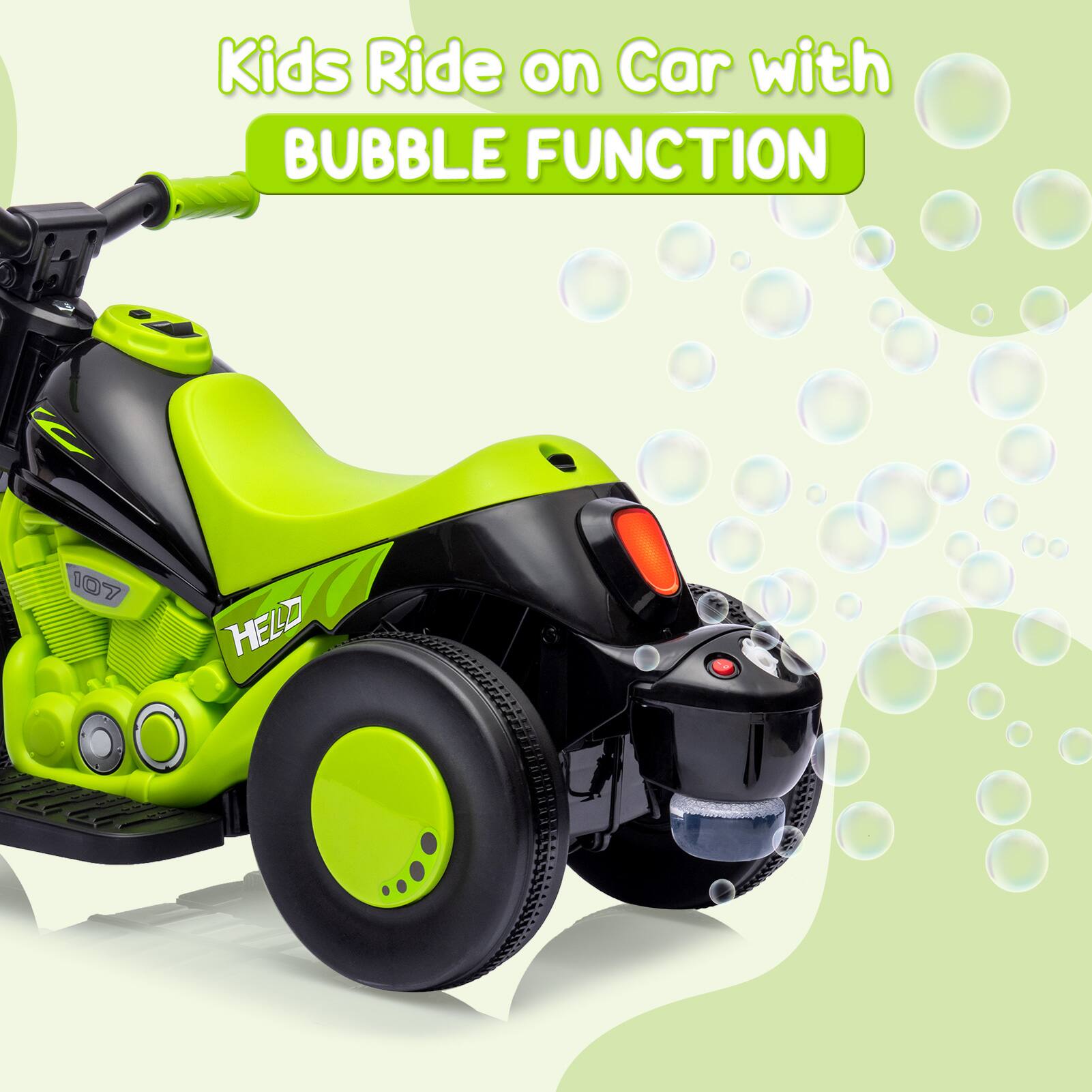 Kids Ride on Car with BUBBLE FUNCTION