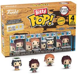 Funko - Bitty POP!: Demon Slayer - Tanjiro 4-pack - COLLECTIBLES - Multicolor