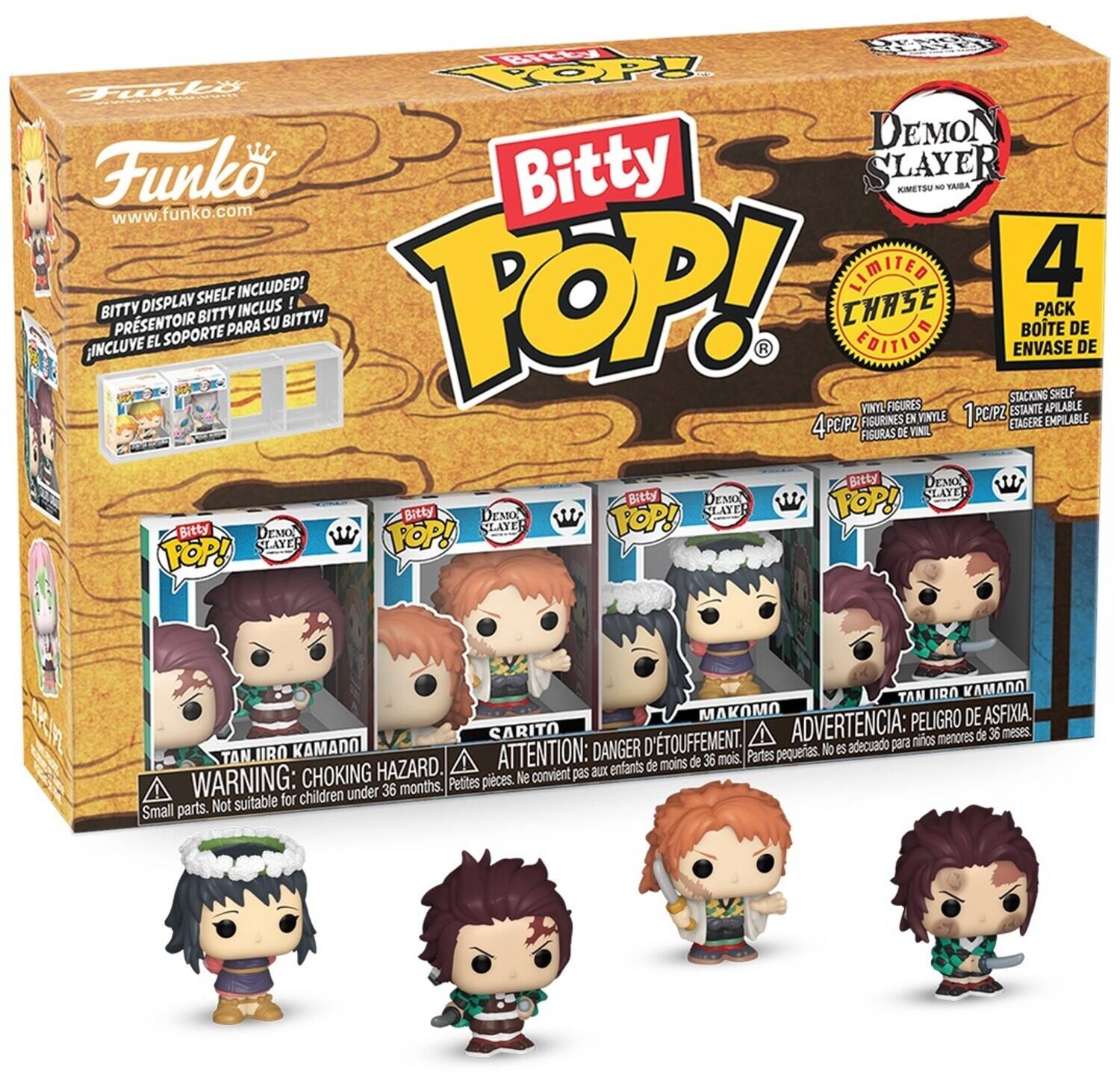Funko Bitty POP!: Demon Slayer - Tanjiro 4-pack - COLLECTIBLES