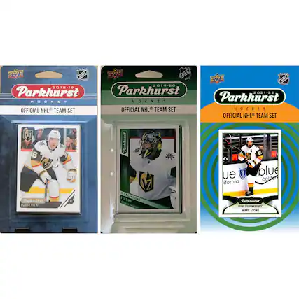 - 2018-19 Parkhurst Hockey Official NHL Team Set
- Paul Stastny
- 2019-20 Parkhurst Hockey Official NHL Team Set
- Marc-André Fleury
- 2021-22 Parkhurst Hockey Official NHL Team Set
- Mark Stone