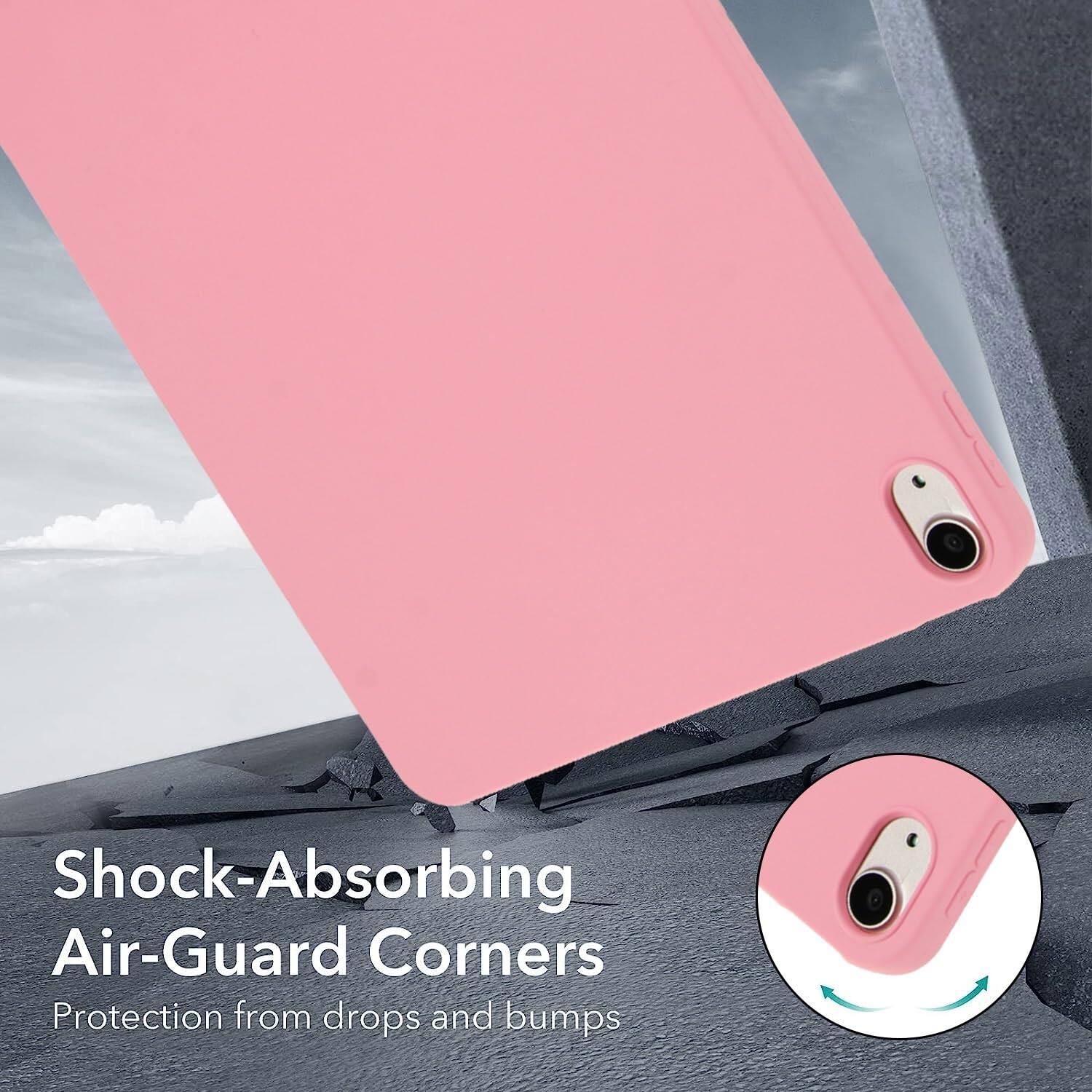 Shock-Absorbing Air-Guard Corners  
Protection from drops and bumps