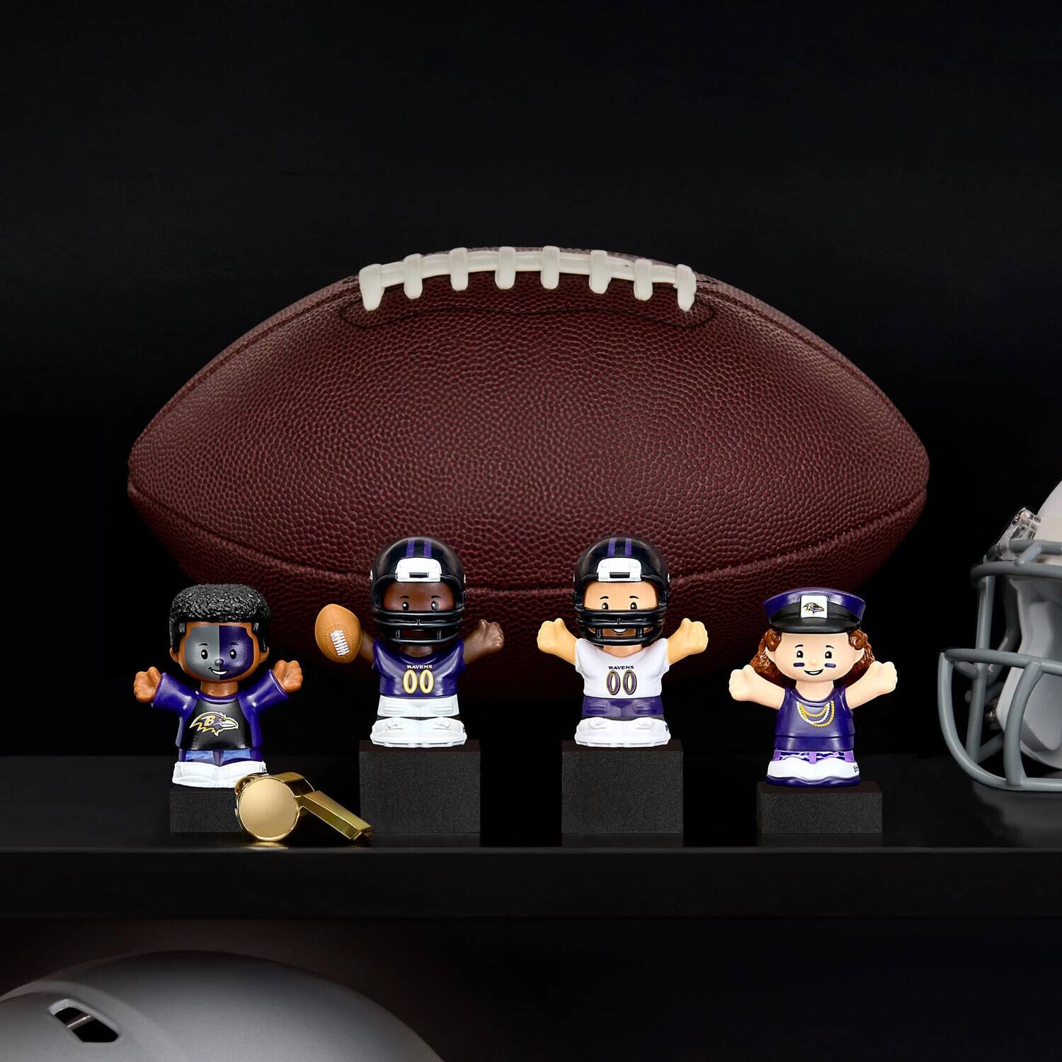 Alt View 1. Fisher Price - Fisher Price - Little People Collector: x NFL Baltimore Ravens 4-Pack, Special Edition  - COLLECTABLES - Multicolor.