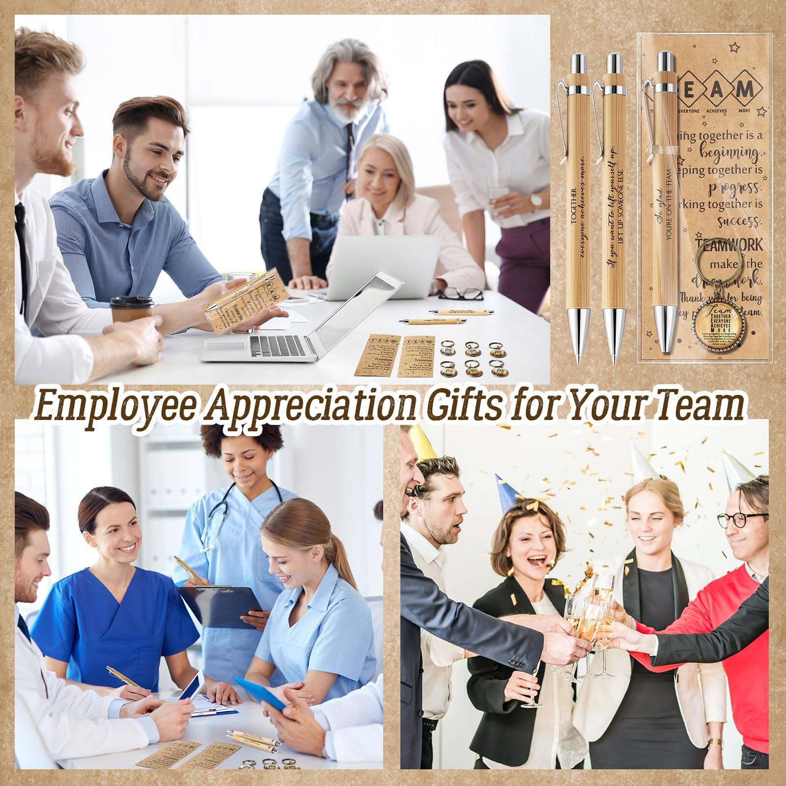 Employee Appreciation Gifts for Your Team

E A M
Everyday
Achieving
More

Working together is a beginning.
Working together is progress.
Working together is success.
Make the team work.

TEAMWORK
Thank you for being a key part of our team.