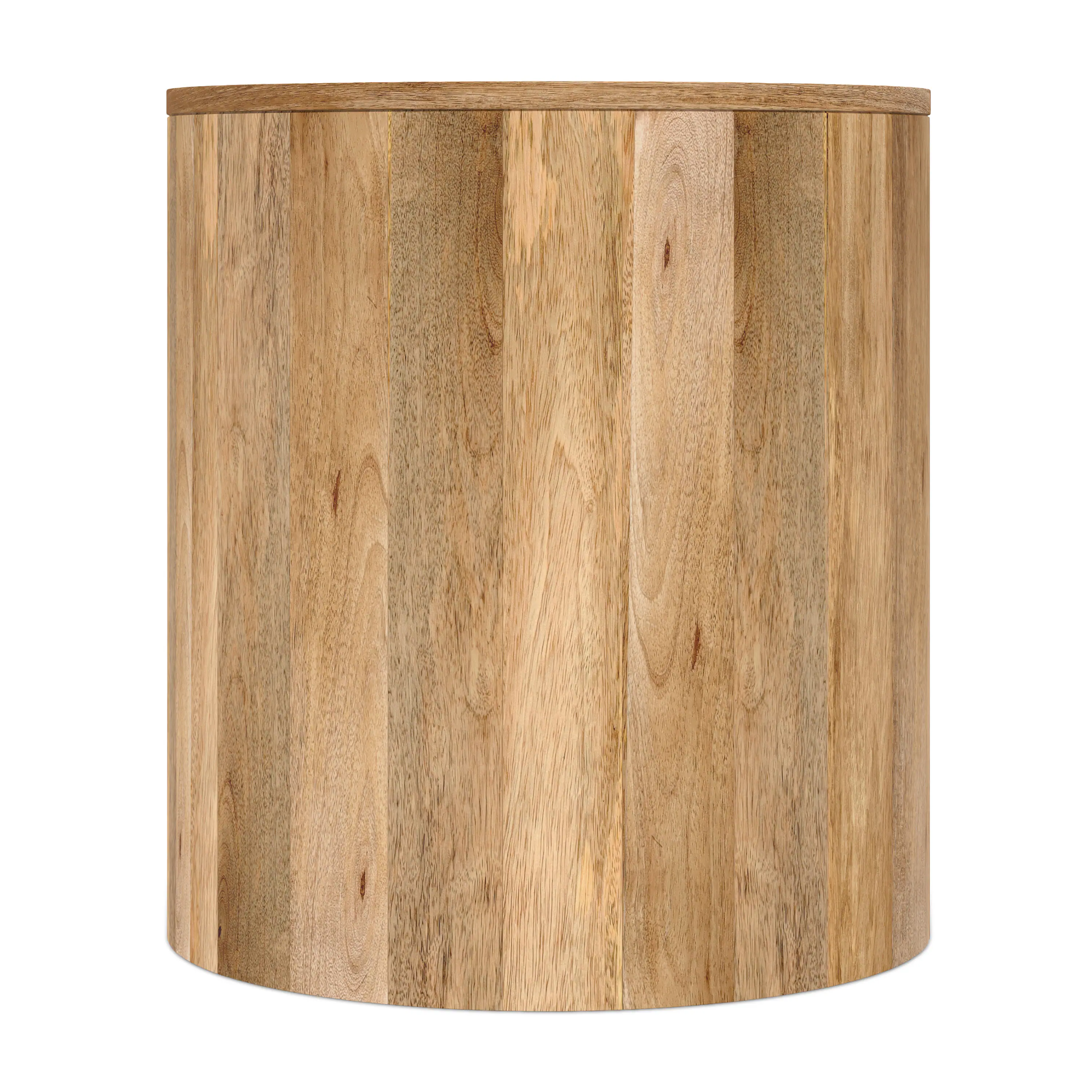 Left. Simpli Home - Millbury 20 inch Wide Solid Mango Contemporary End Table in Natural, Assembled - Natural.