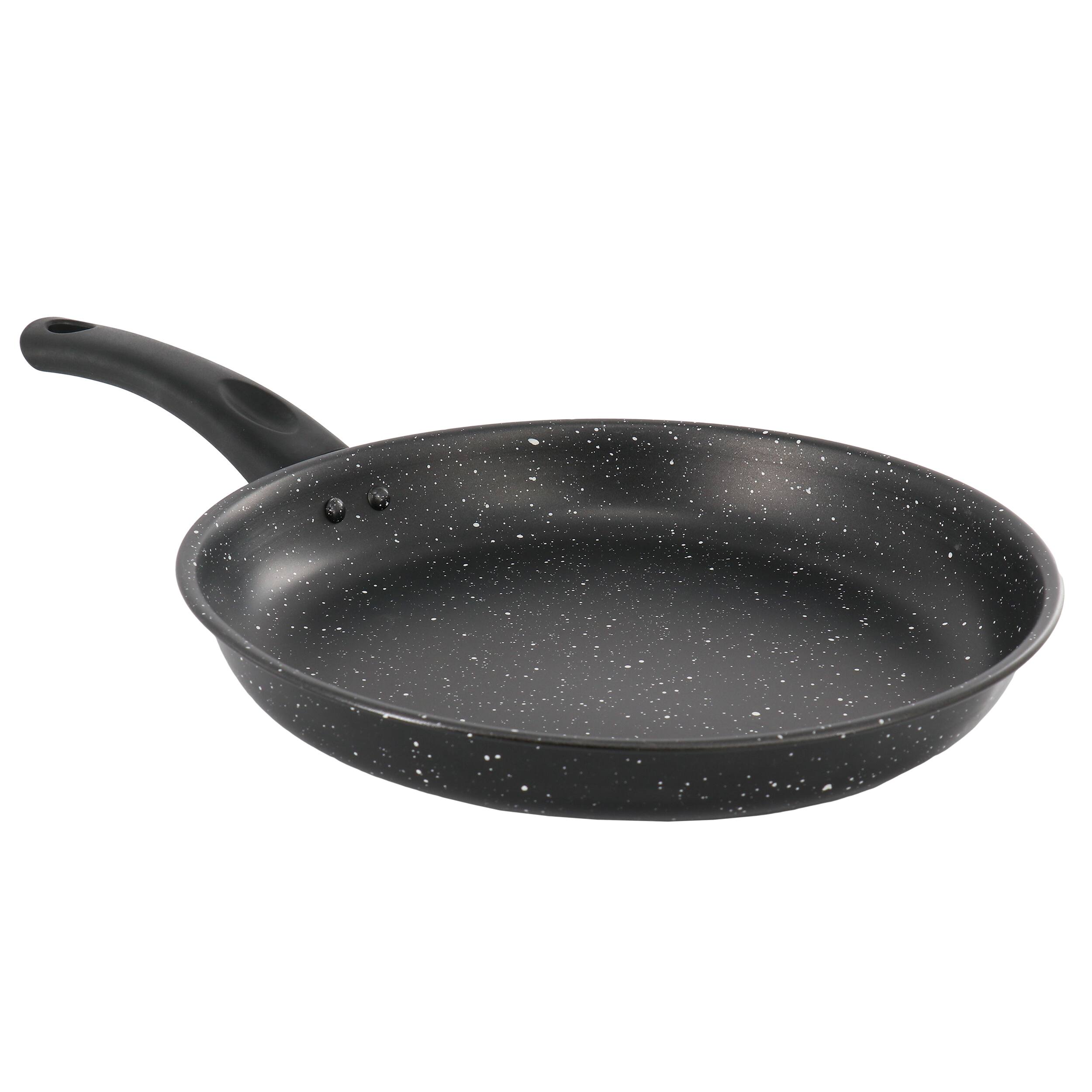 Front. Gibson - Gibson Home Delhi 11 Inch Round Nonstick Carbon Steel Frying Pan in Black - Black.