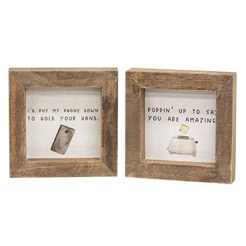 Sure, here is the corrected and grouped text:

---

**Left Frame:**
"It's put my phone down to hold your hand."

**Right Frame:**
"Poppin' up to say you are amazing."

---