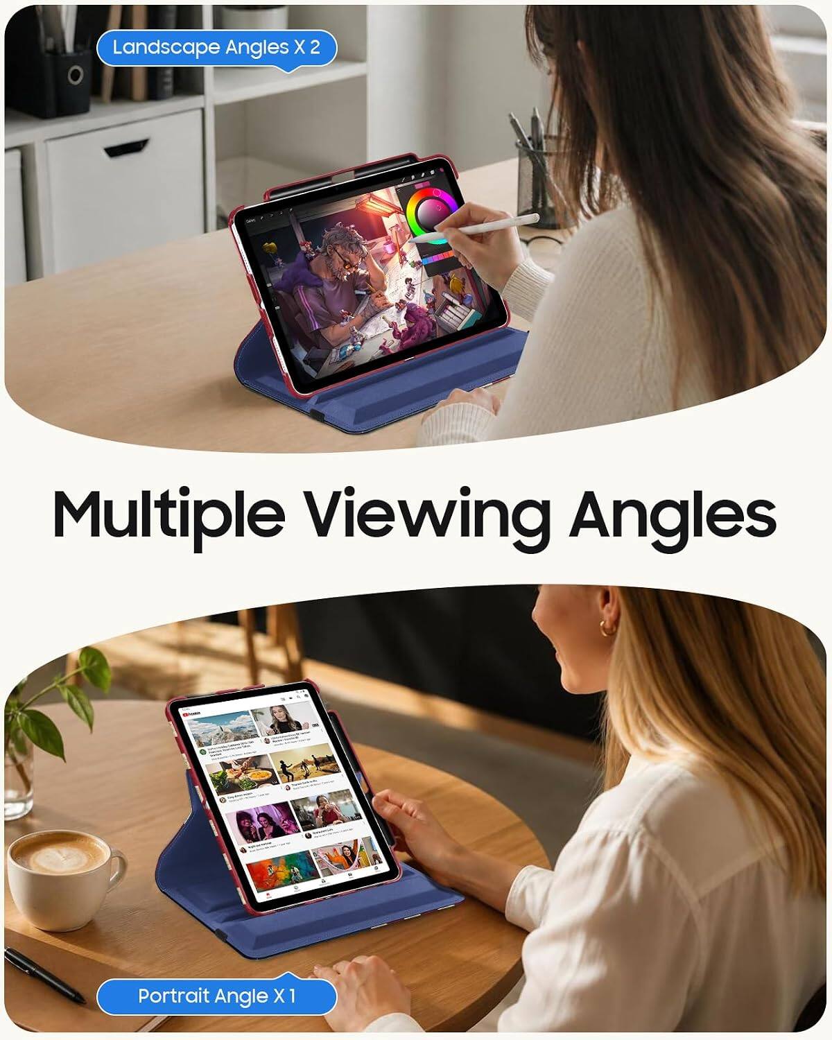 Landscape Angles X2  
Multiple Viewing Angles  
Portrait Angle X1