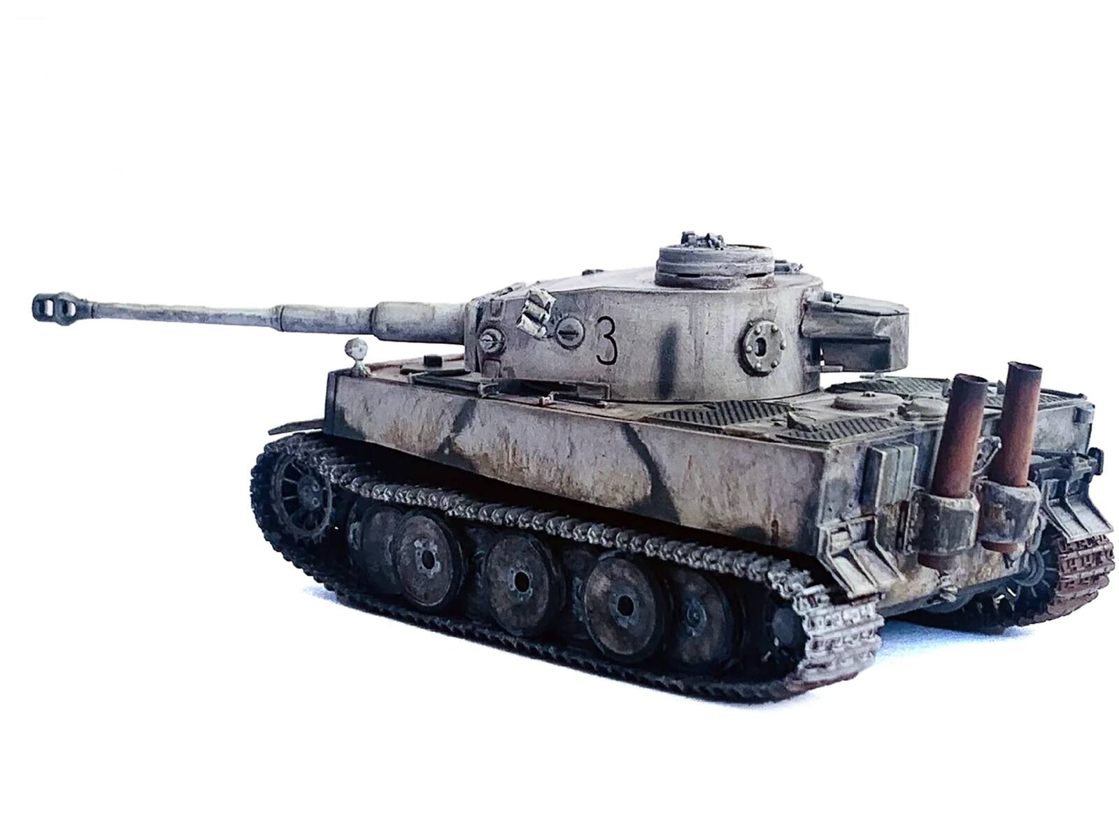 Left. Dragon Models - Germany Tiger I Initial Production Tank s.Pz.Abt.502 Mishkino (1943) NEO Dragon Armor Series 1/72 Plastic Model - Multi.