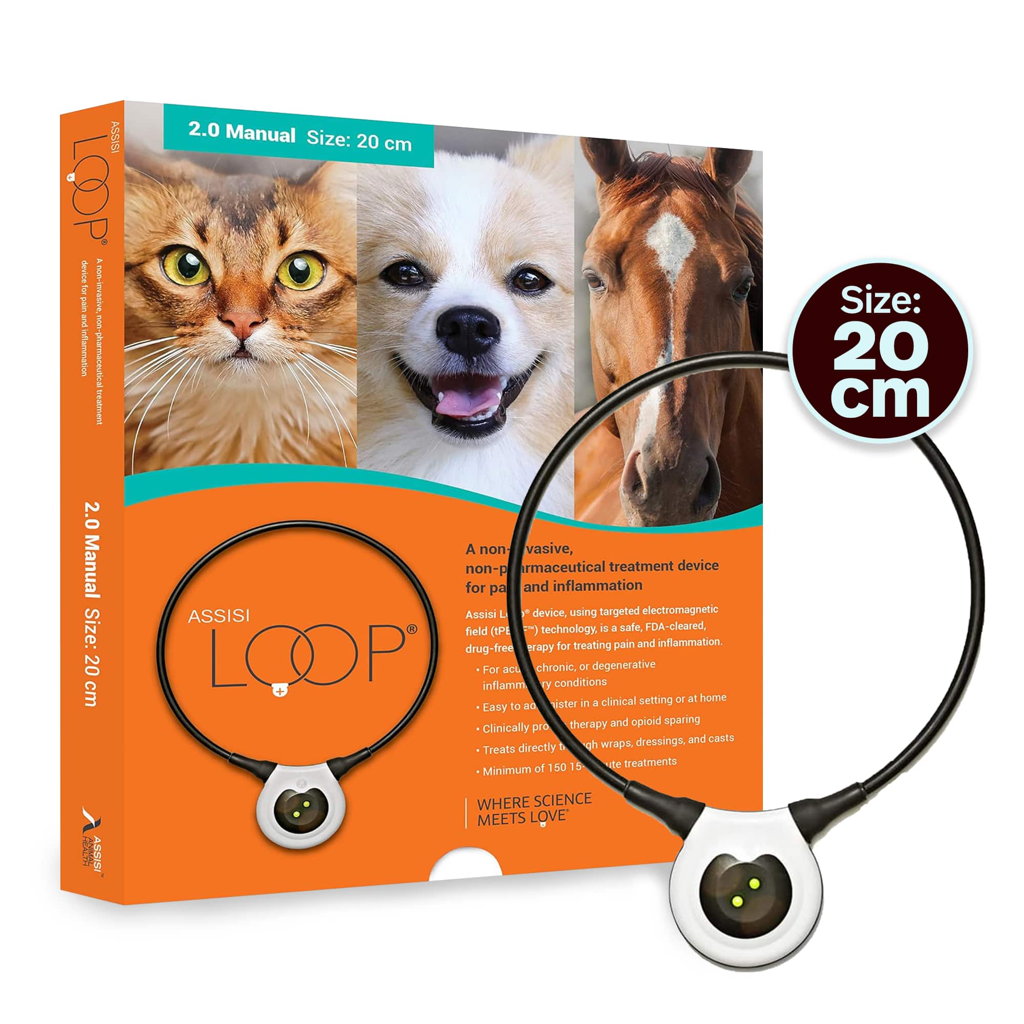 Assisi - LOOP 2.0 Manual tPEMF Device for Dogs and Cats - Black/White price history on PriceWatchPro