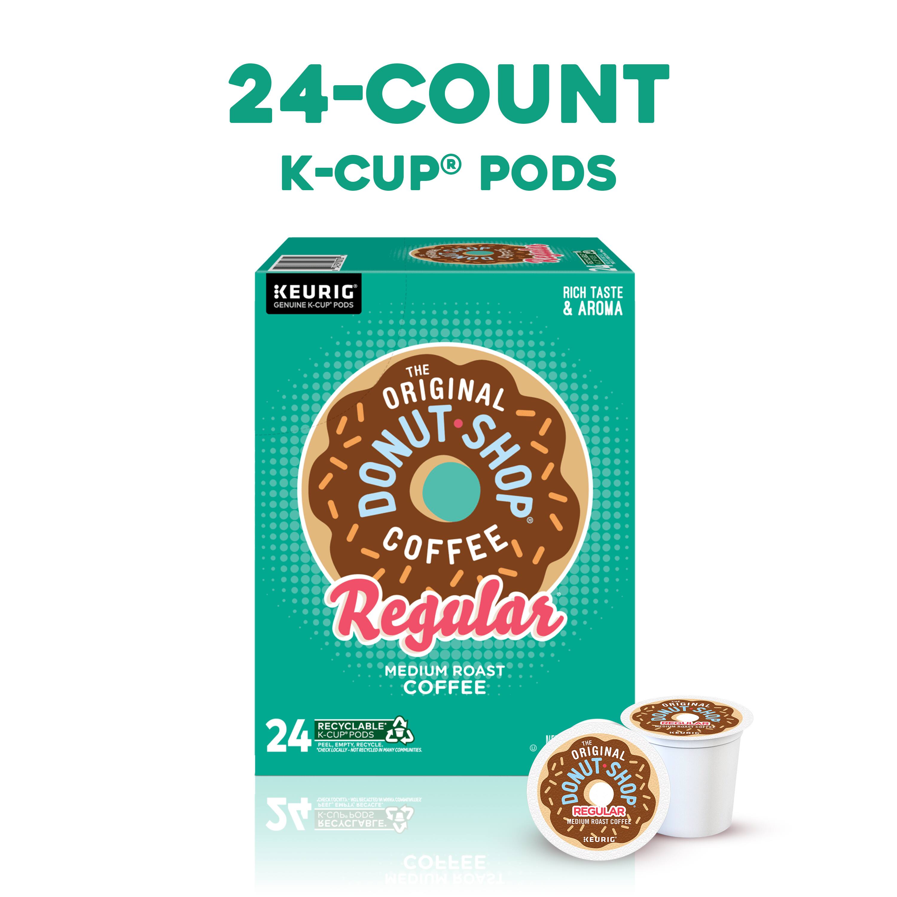 24-COUNT K-CUP PODS I KEURIG RICH TASTE ENGINE X-CUP PODS & AROMA THE ORIGINAL DONUT SHOP COFFEE Regular MEDIUM ROAST COFFEE - BIN 3ST CNO RECYCLABLE K-CUPPODS o 24 ad. eidEI -- - K. - .Ca I - i ORIGINAL | .  - - DONUT REGULAR SHOP 24 D BECACVE SM tas COFFER KEURIG COFFEE WEDIOW ROAST