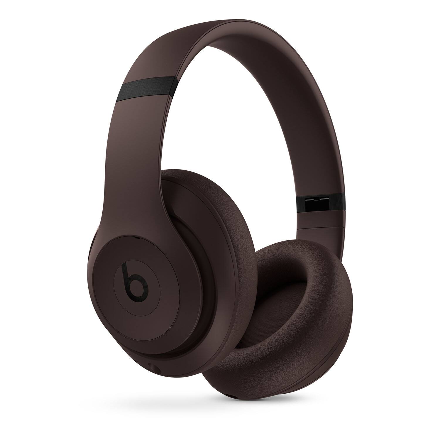 Left. Beats - Beats Studio Pro Wireless Noise Cancelling Over-the-Ear Headphones + Power Adapter - Brown.