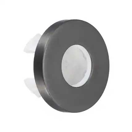 Front. Unique Bargains - Sink Overflow Ring, Universal Sink Overflow Drain Cover, Insert Hole Single Layer Cap for Bathroom Kitchen Basin - Gray.