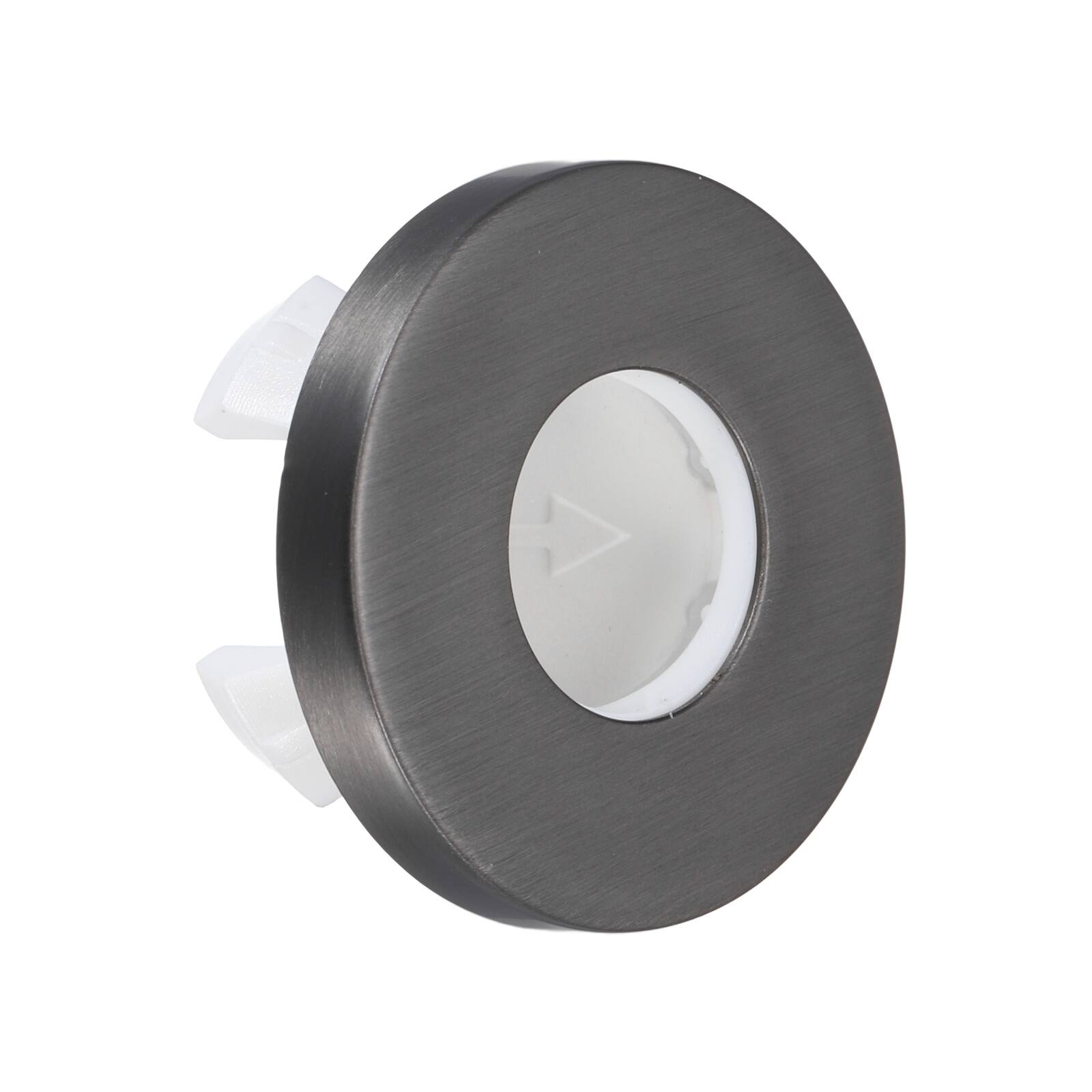 Front. Unique Bargains - Sink Overflow Ring, Universal Sink Overflow Drain Cover, Insert Hole Single Layer Cap for Bathroom Kitchen Basin - Gray.