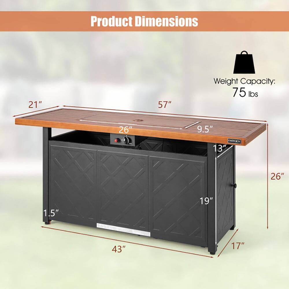 Product Dimensions:  
- Length: 57"  
- Width: 21"  
- Height: 26"  
- Depth: 19"  
- Drawer Height: 9.5"  
- Drawer Width: 13"  
- Drawer Depth: 26"  
- Cabinet Height: 17"  
- Cabinet Width: 43"  
- Cabinet Depth: 1.5"  

Weight Capacity: 75 lbs