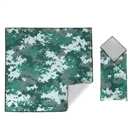 Unique Bargains - 18" x 18" Camera Protective Wrap, Magic Self-Adhesive Cloth Anti-scratch Lens Pouches for Camera Lens DSLR Phone Laptop - Dark Green